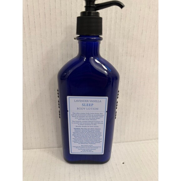 Bath & Body Works Aromatherapy SLEEP Body Lotion LAVENDER VANILLA Retired GLASS - Picture 2 of 4